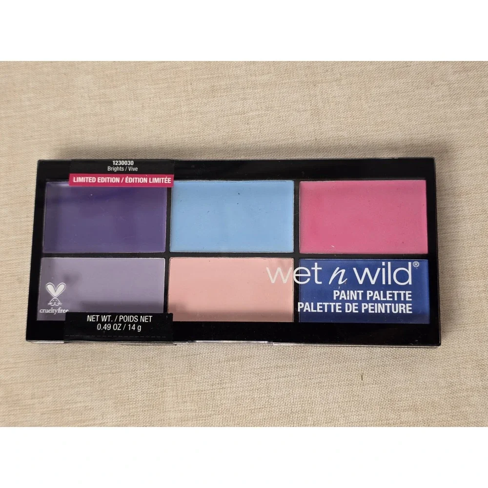 Wet n Wild Paint Palette #1230030 Brights Multi Color Cream New Sealed